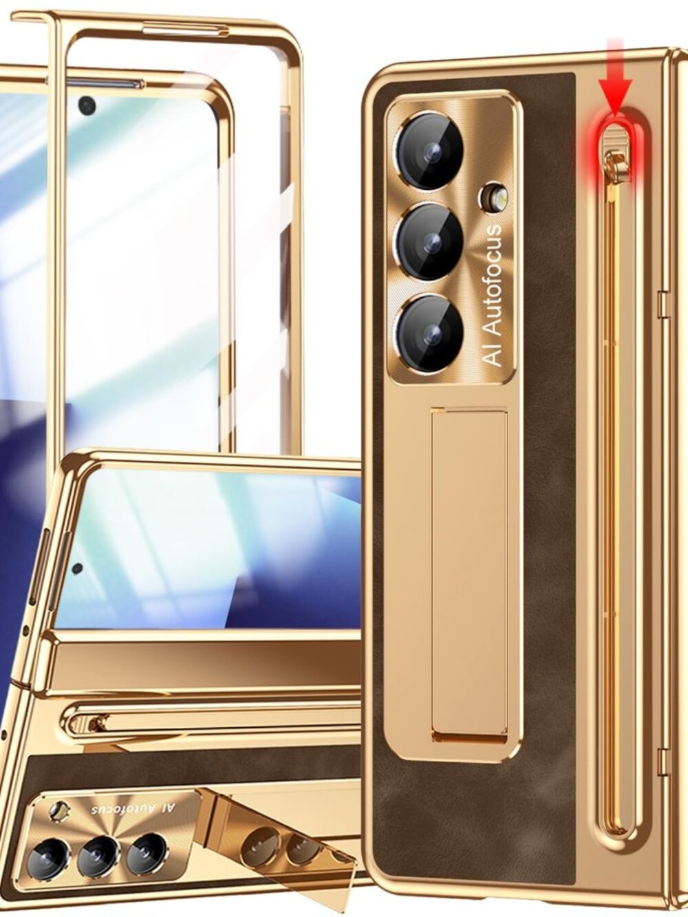 for Samsung Galaxy Z Fold 7 Case with S Pen Holder & Slim Stylus
